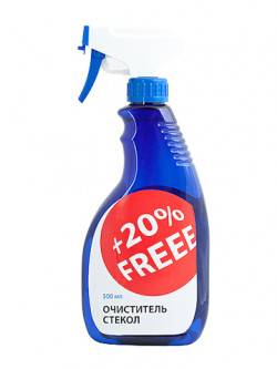 +20%FREEE Очиститель стекол "+20% FREE", 500ML +20%FREEE Очиститель стекол "+20% FREE", 500ML