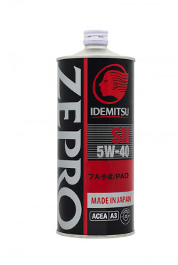 IDEMITSU Zepro Racing 5W-40 SN Fully Synthetic