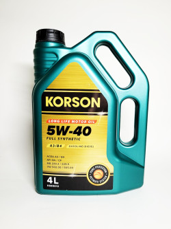 KORSON Full Syntehtic A3/B4 5W-40 4L