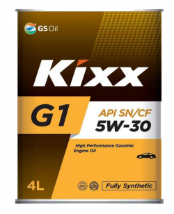 Масло моторное синтетическое  KIXX  "G1 5W-30", 4L