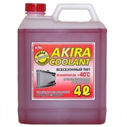 Антифриз AKIRA COOLANT -40°C (красный) 4L Антифриз AKIRA COOLANT -40°C (красный) 4L
