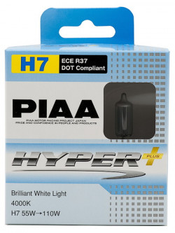 PIAA Лампа галогенная HYPER PLUS (4000K) H7