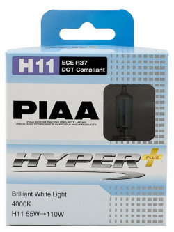 PIAA Лампа галогенная HYPER PLUS (4000K) H11