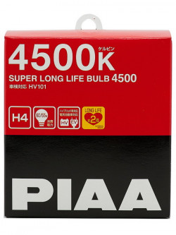 PIAA Лампа галогенная SUPER LONG LIFE 4500K H4