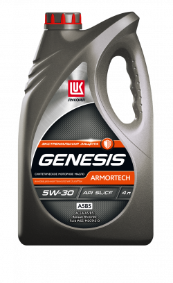 LUKOIL Масло моторное синтетическое "Genesis Armortech 5W-30", 4L