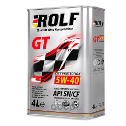 Масло моторное синтетическое "GT 5W-40", 4л